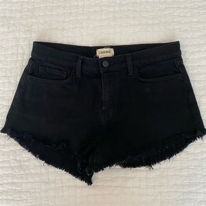 L’Agence Jean Shorts in Black